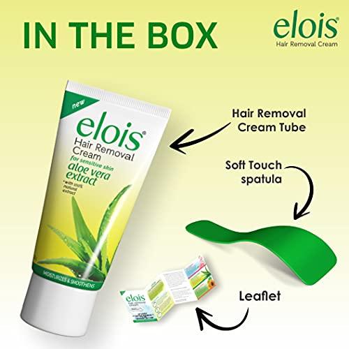 elois Elois Hair Removal Cream for Women With Aleo Vera Extract, Sensitive Skin(100g) 2x Longer Lasting Smoothness than Razors (Pack of 1)