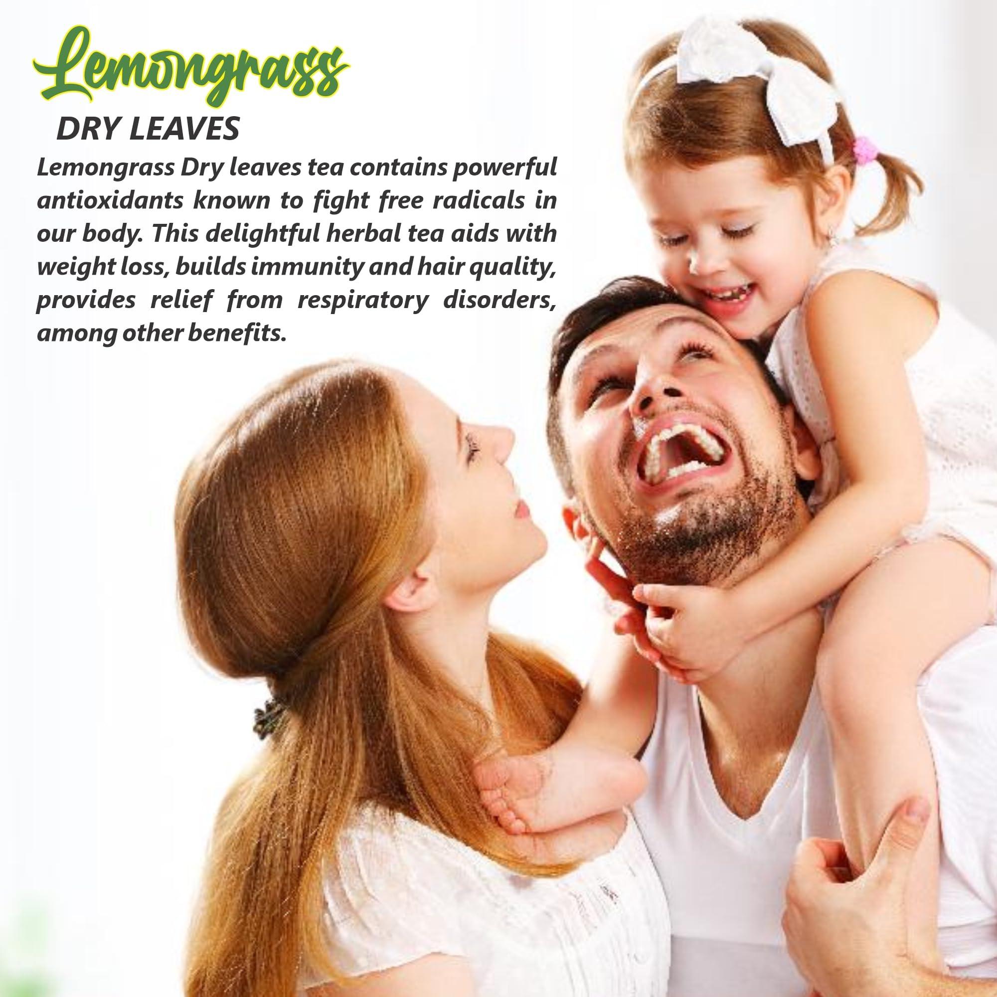 ZINDAGI ZINDAGI Lemon Grass Dried Leaves - Natural Lemon Grass Tea Leaves (Pack of 3)