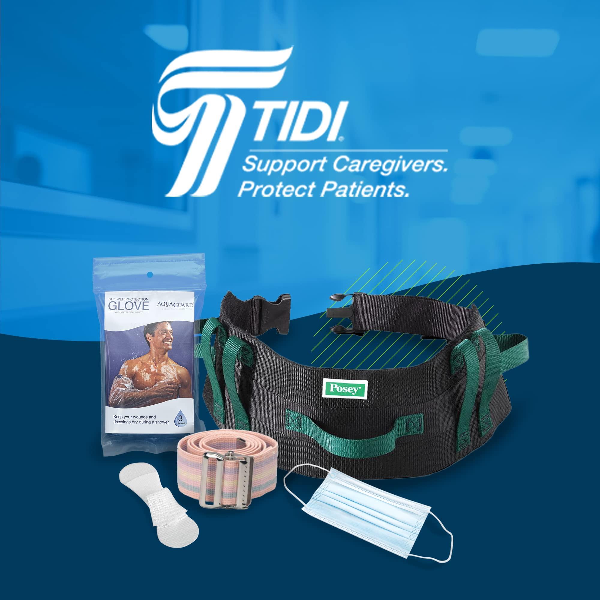 Posey TIDI Posey Pulse Oximeter Probe Wrap Universal Design Quantity: 12 Pulse Oximeter Probe Wraps Per Package Pulse Oximeter for Baby, Child & Adult Home Care (6554)