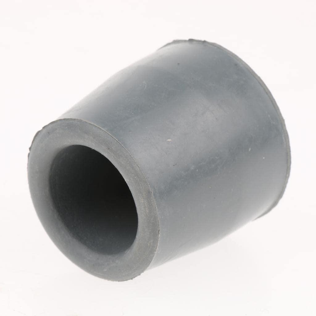 NavaFresh Basics Milaan 4 Piece Crutch Ferrule Rubber End Walking Stick Tip Protector Non Skid Gray