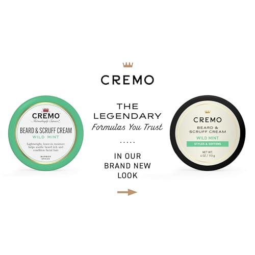 Cremo Cremo Beard & Scruff Cream, Astonishingly Superior, Best for all Lengths of Facial Hair, 4 oz Can