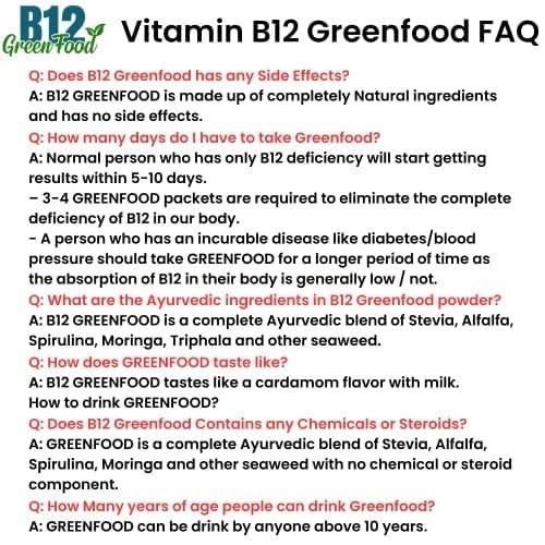 Vichip B12 Green Food Powder 100 gms | 100% Natural Plant Based Vitamin B12 Supplement for Men & Women | No Preservatives