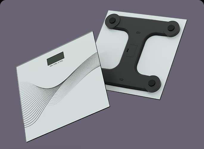 HomeFast HomeFast Digital Body Weight Bathroom Scale, Bathroom Scale, Body Weight Scale Digital Glass LCD Display Scale For Measures Weight up to 180KG
