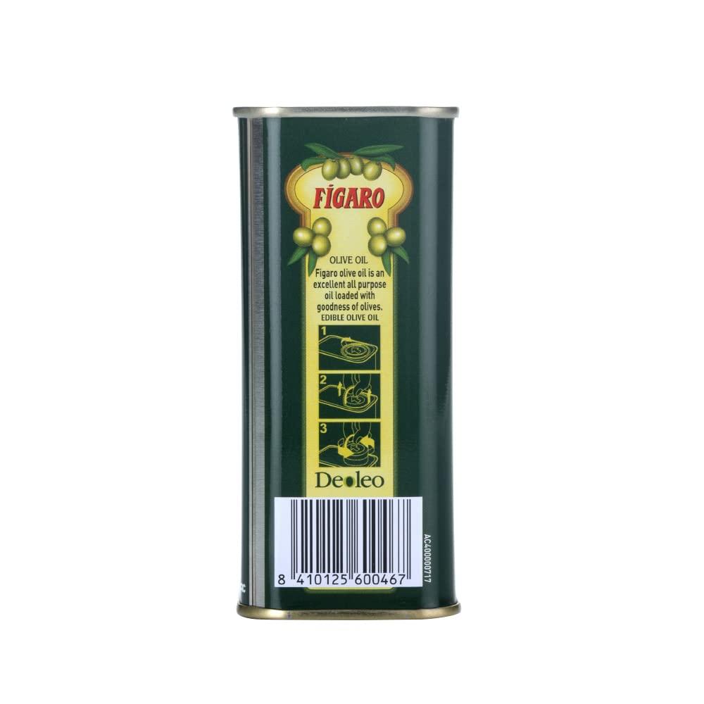 Figaro Figaro Olive Oil- Pure Olive Oil 200ml Tin & Figaro Extra Virgin Olive Oil- Cold Extracted- Perfect for Salad, Paratha, Marinade - Imported from Spain- 250m