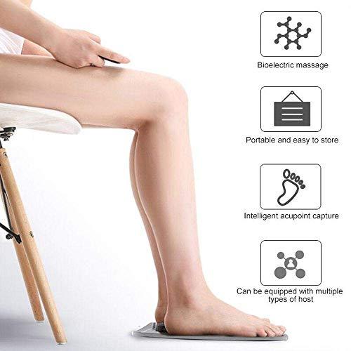 M K ZONE M K Zone Foot Massager Pad Feet Muscle Simulator Improve Blood Circulation Relieve Ache Pain 6 Modes Automatic Cycle Electrical Muscles Simulator, Foldable Massage Physiotherapy Charging Pad