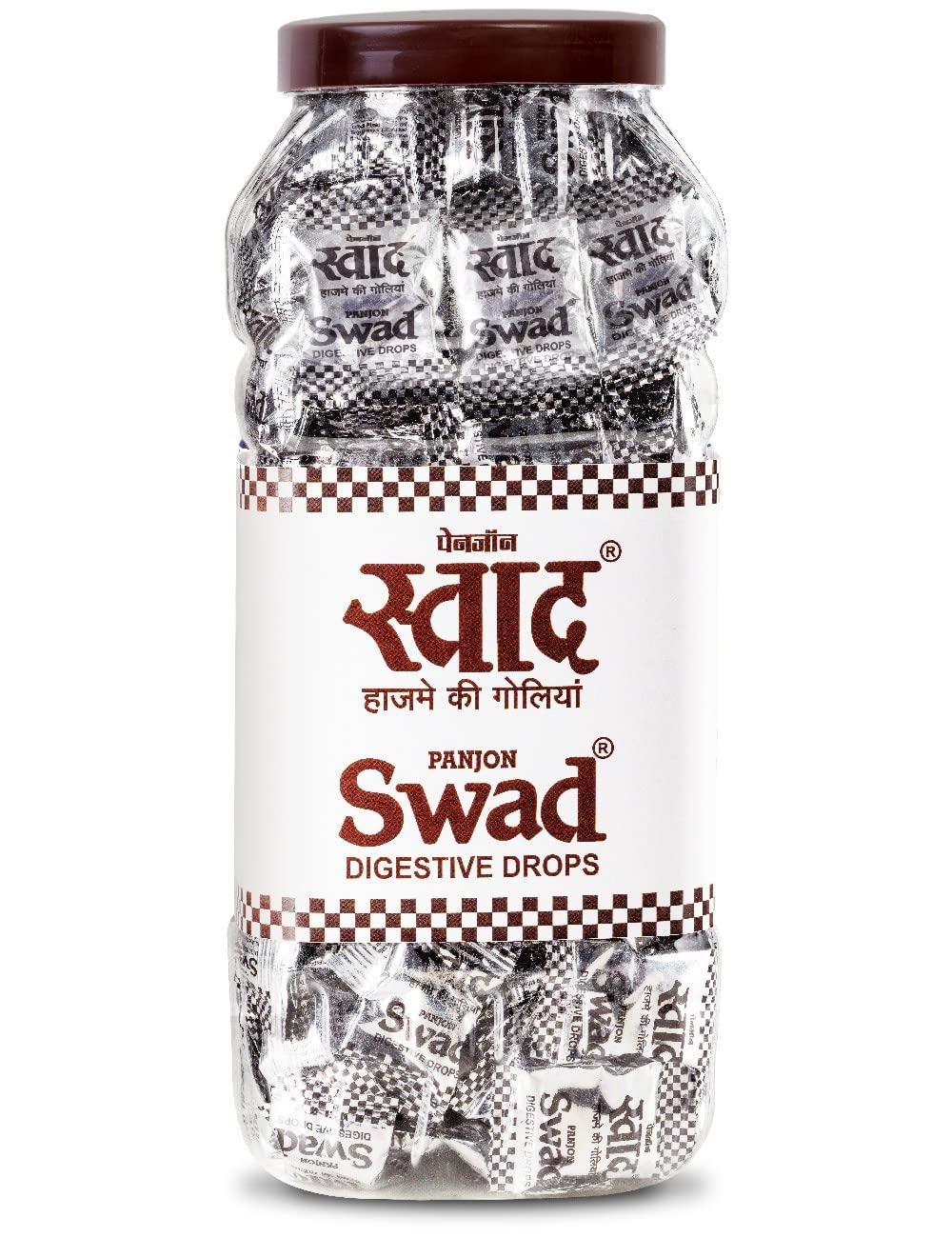 Swad Swad Digestive candy (Swad Digestive 150Tab Jar &Mettha Pan150Tab Jar) 2Jar x 300 candy