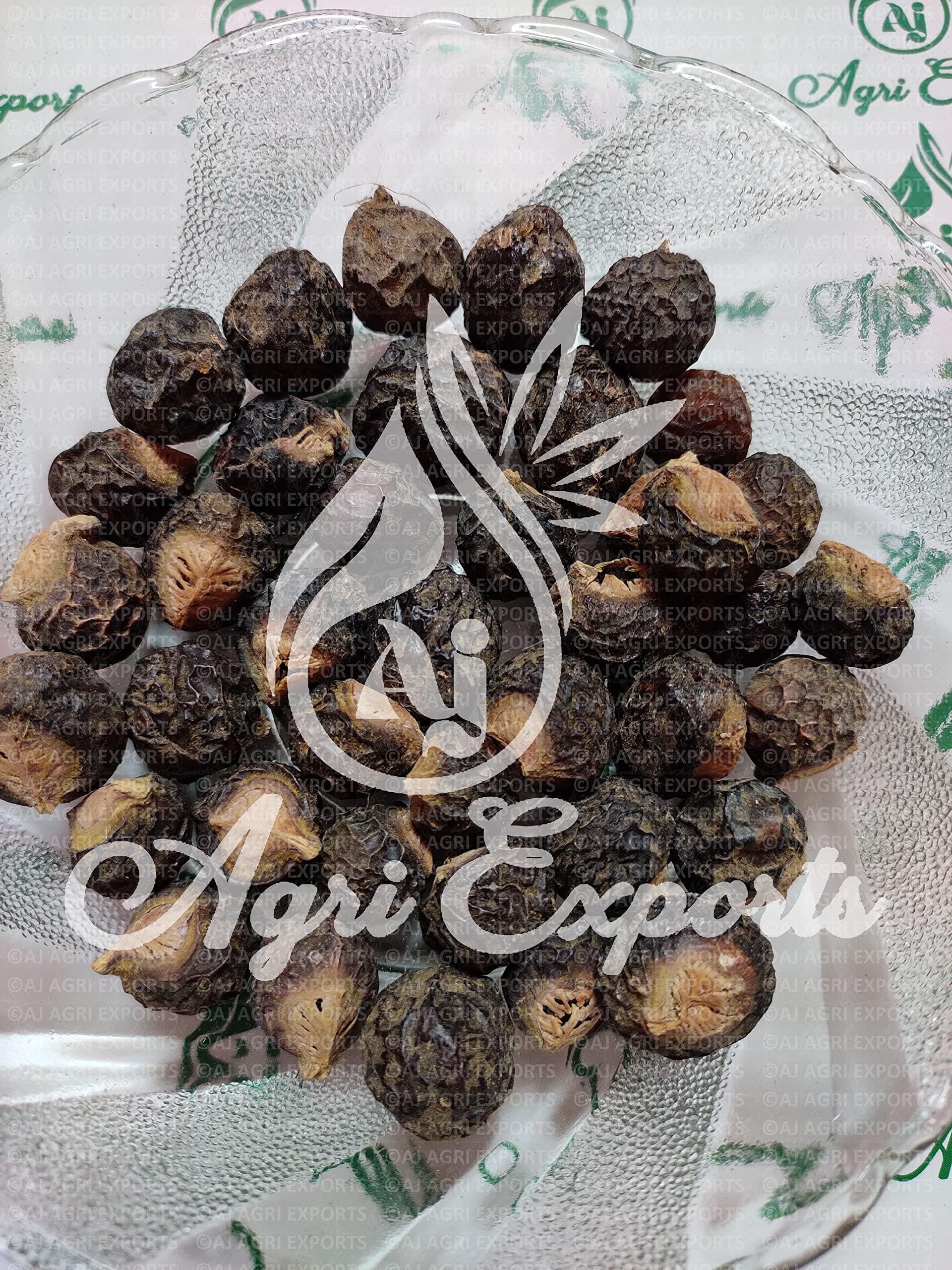 AJ AGRI EXPORTS AJ AGRI EXPORTS Reetha Small - Ritha Chota - Sapindus Mukorossi - Soapnuts - Aretha Chota - (100Gram)