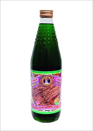 KAPOOR JI KAPOOR JI Khus Syrup Sharbat Instant Refreshing Drink For Summer Drink Thandai (Mix with Water or Soda) - 750ml
