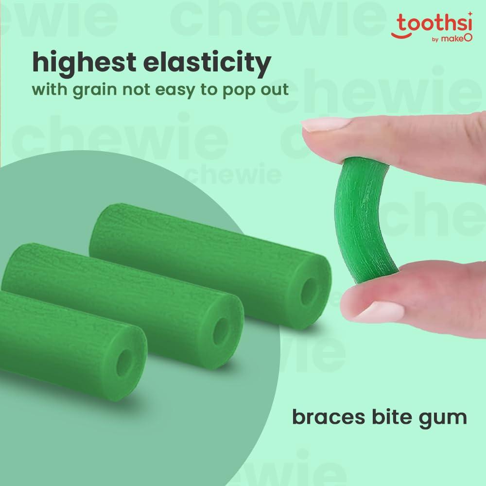 Toothsi Toothsi Chewie Aligner | Mint Flavored Aligner Tray Seaters | 2cm | Chewie for Aligners | Styrene Copolymer Material - Soft Plastic | Soft & Reusable Aligner Chewies | Safe, Hygienic & Easy to Use