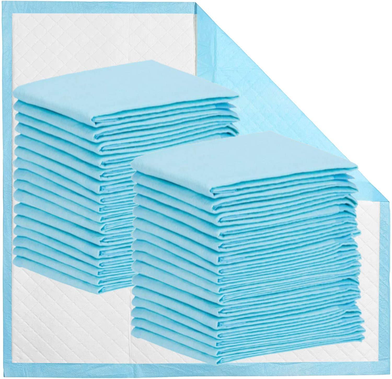 Buyockss Disposable Bed Pads 32” x 36” Incontinence Pads Heavy Absorbency Underpads 25Count Waterproof 5-Layer Protection as Bed Protectors and Pee Pads