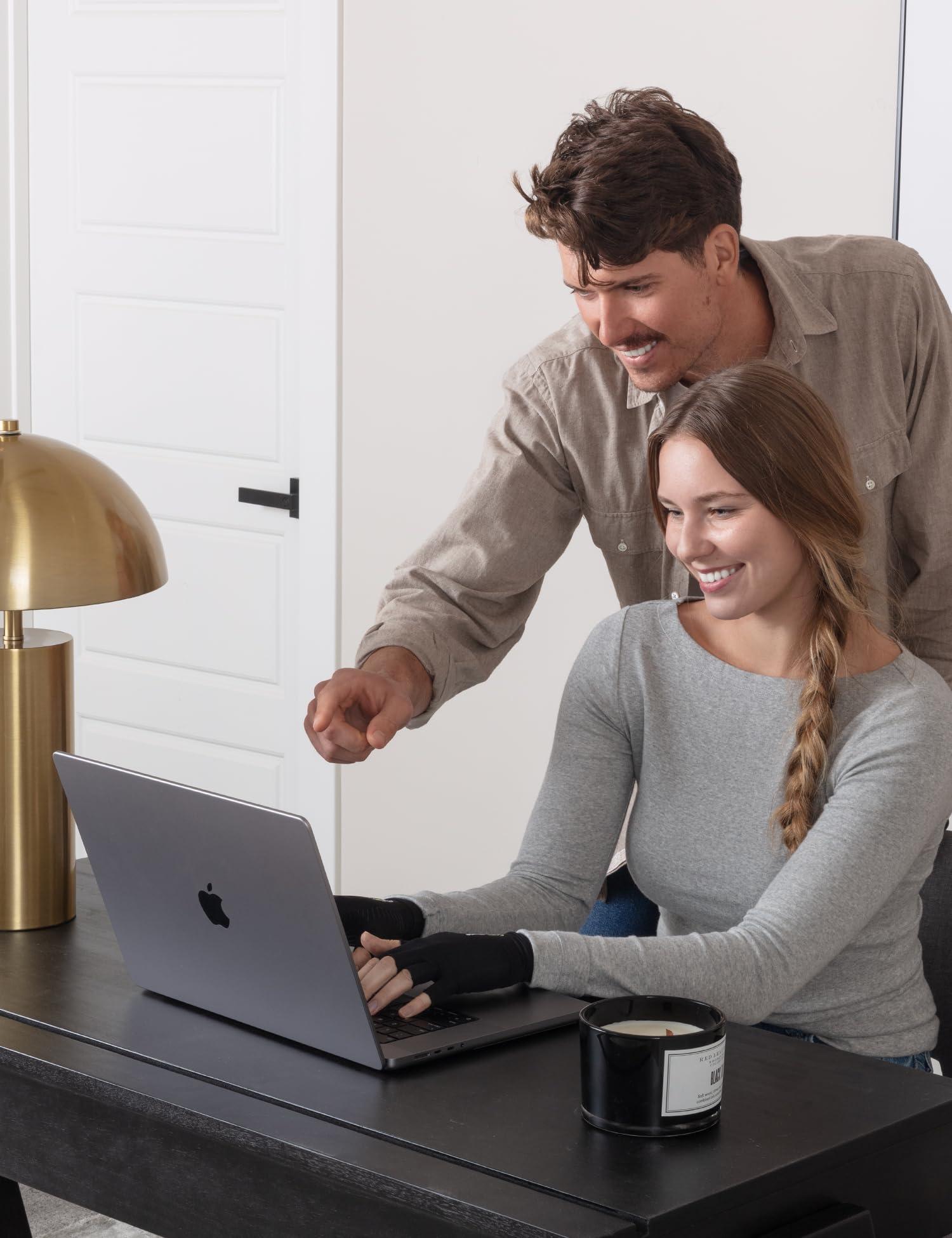 ComfyBrace ComfyBrace Copper Infused Compression Arthritis Gloves for Hand & Finger Relief from pain/swelling caused by Rheumatoid, Black, Small (1 Pair)