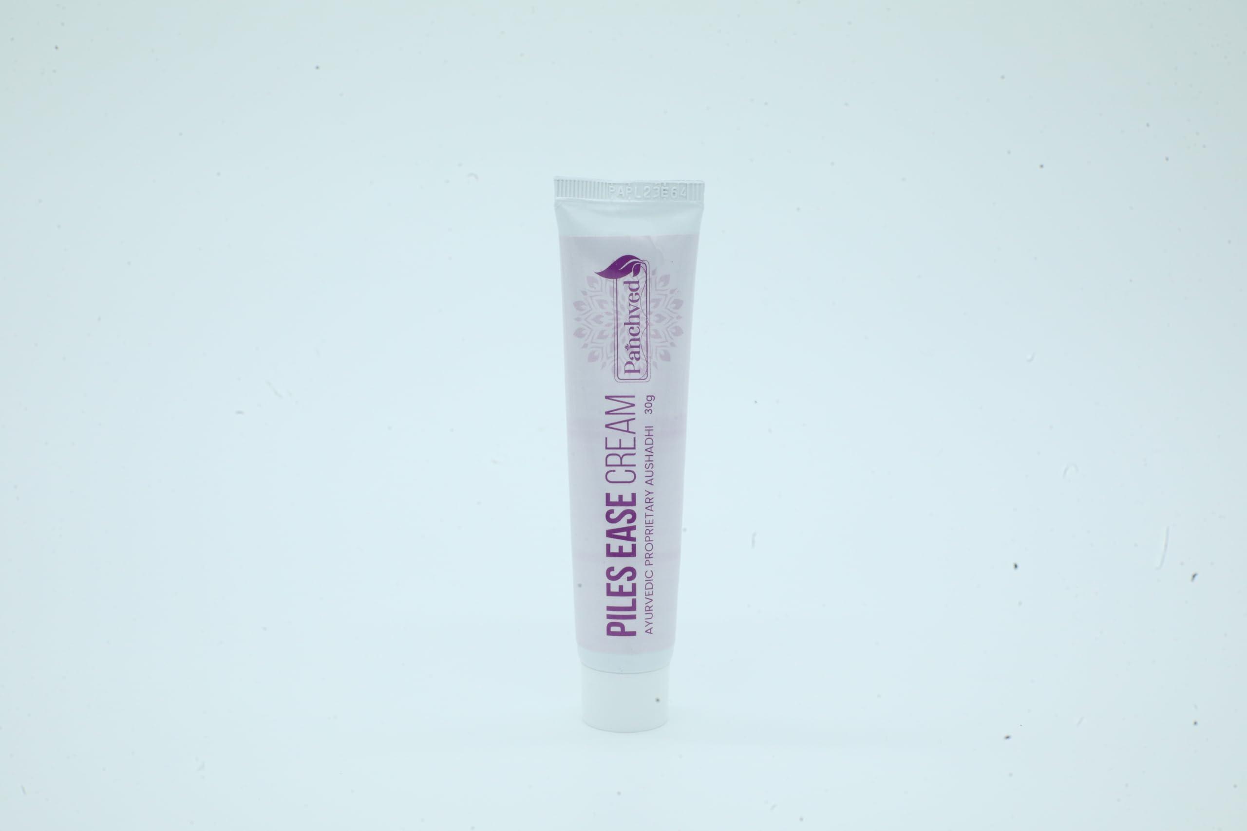 Panchved Panchved PilesEase Cream, Piles Treatment, Ayurvedic Cream For Piles Pain Relief Healing and Many More, Paraben And Cruelty Free 30g