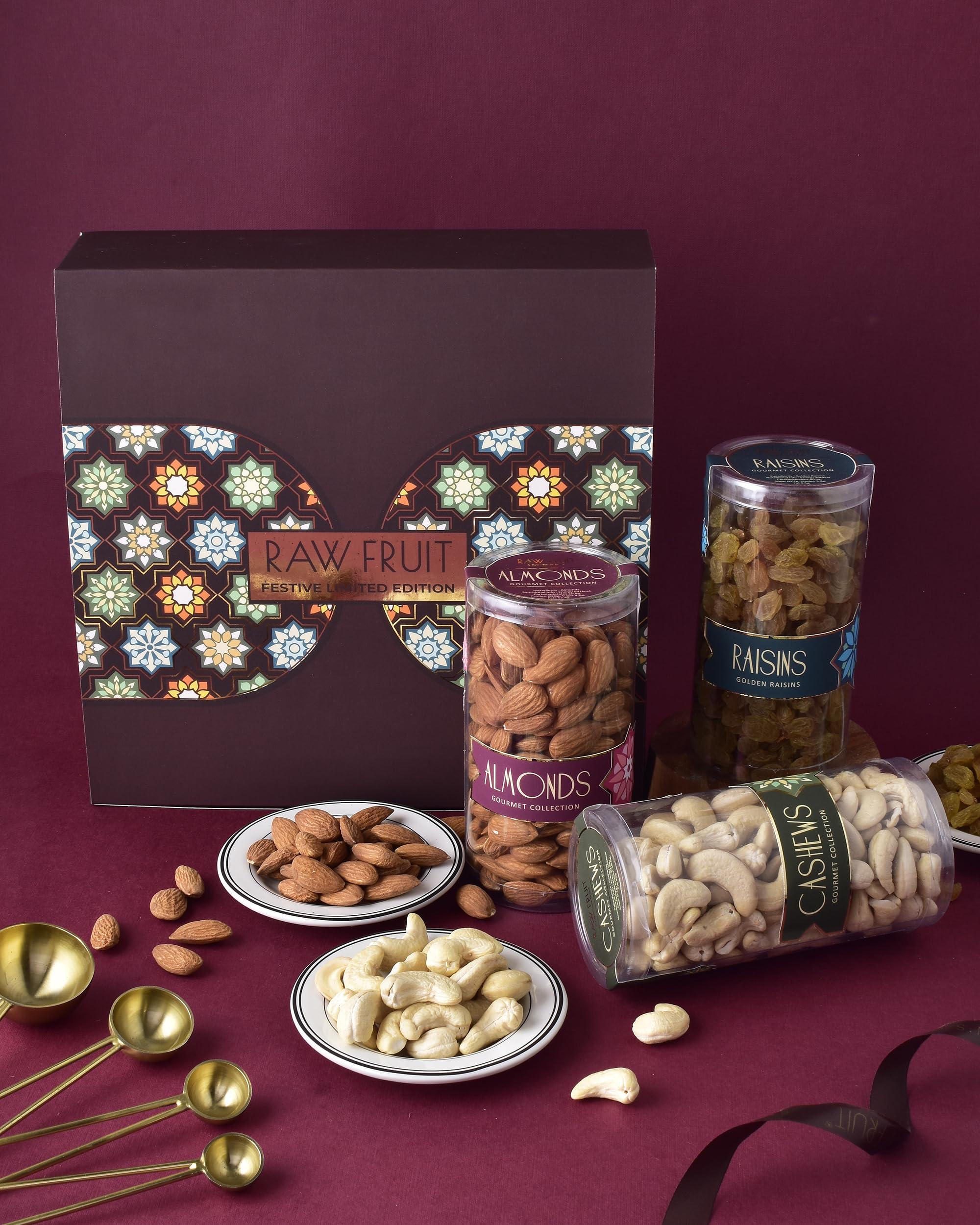 HYPERFOODS Dry Fruits Combo Pack Dry Fruits & Nuts Mixed Dry Fruits And Nuts Dry Fruits Gift Hamper Dry Fruits Gift Box Big Pet Jars Pack Of 3 Dry Fruits Almond Cashew Raisins