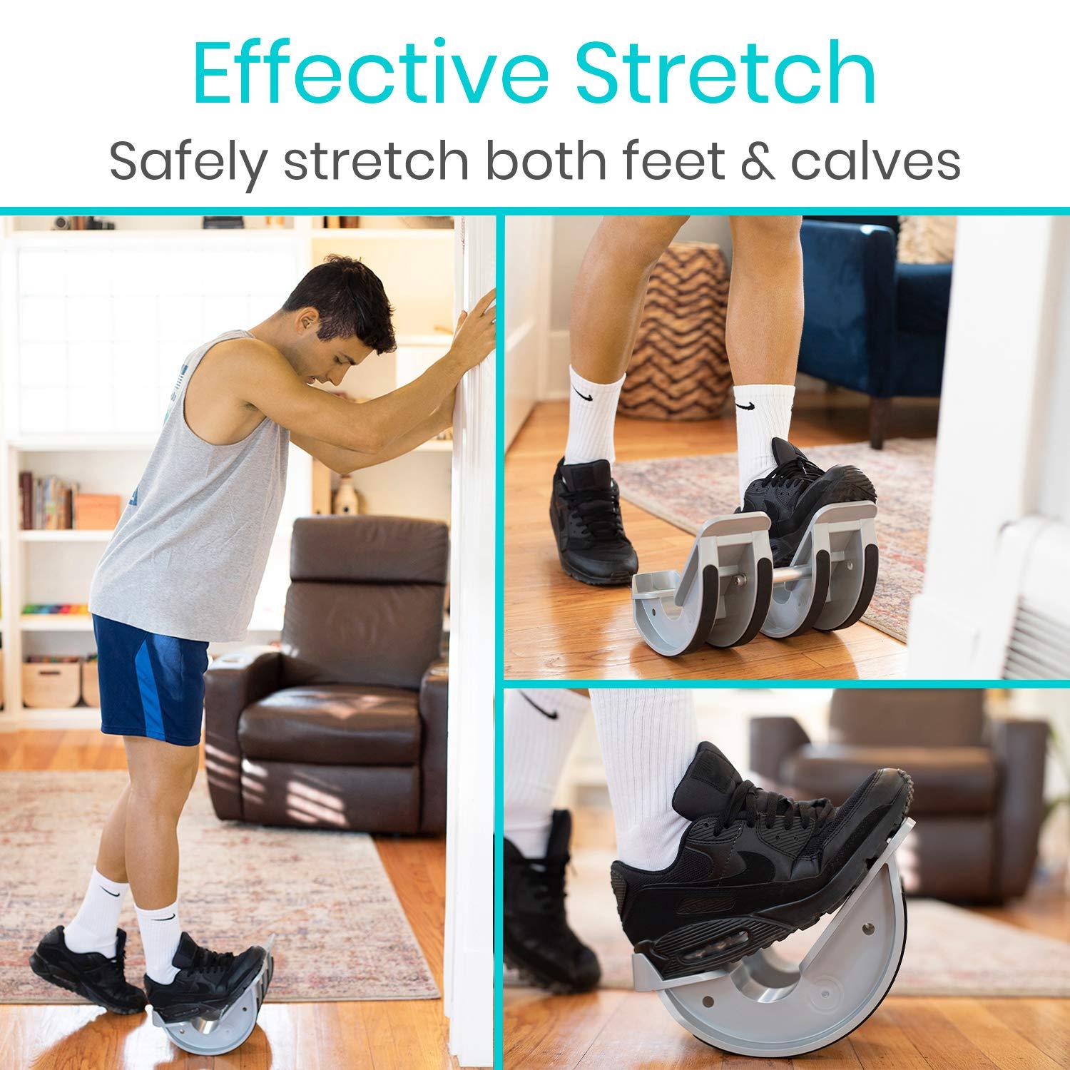 VIVE Vive Foot Rocker (Pair) - Calf Stretcher for Achilles Tendinitis, Heel, Feet, Shin Splint, Plantar Fasciitis Pain Relief - Stretches Strained Leg Muscle - Ankle Flexibility Wedge - Left & Right Leg
