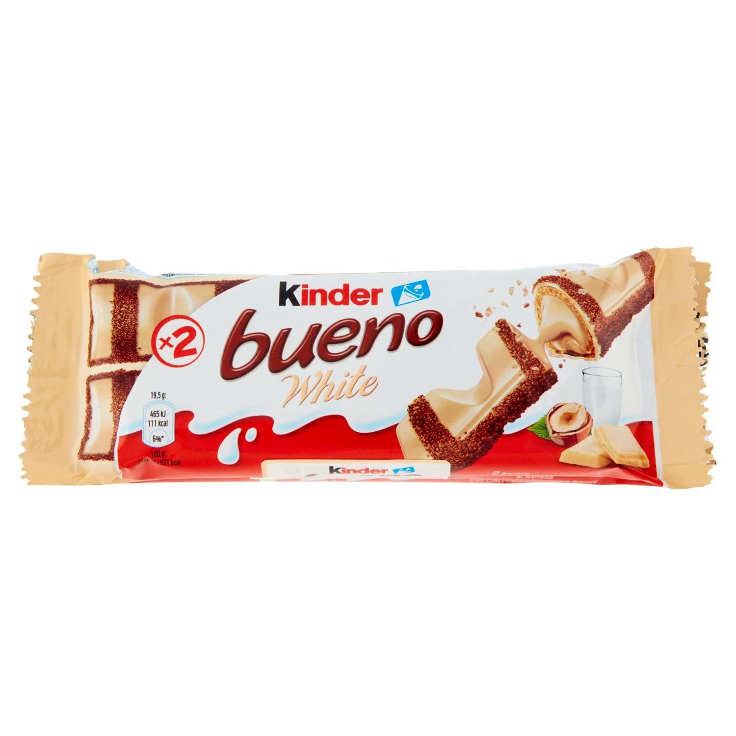 Kinder Kinder Bueno White Chocolate Bar (Pack of 3) 39g