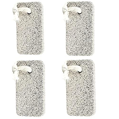 MAPLE MAPLE Pumice Stone, Foot Scraper, Scrubber For Pedicure Exfoliator Tool For Hard Dead Skin Callus Remover for Feet Hands,Heels,Elbows (PUMIC STONE COMBO PACK OF 4)