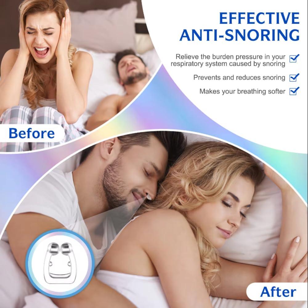 Generic Anti Snoring Nose Clip Device For Men and Women, Snoring stopper for men , Snore Free Magnetic Nose Clip, Instant relief from snoring, Sleeping Aid Devices Ease Breathing, Relieves Nasal Nose Clip (Pack of 2)