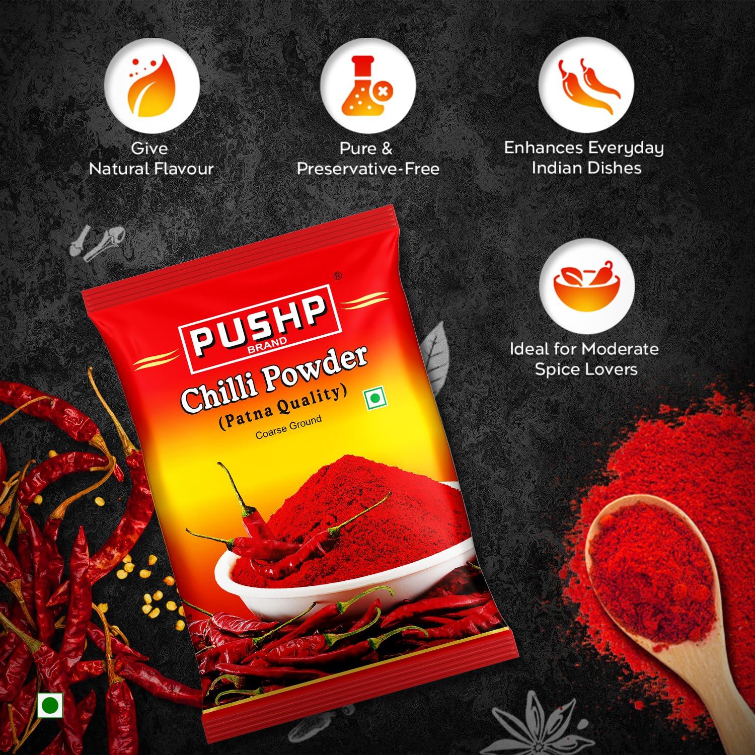 Pushp Brand Pushp Brand Patna Paprika Red Chili Powder (500 Gm (Pack Of 1)