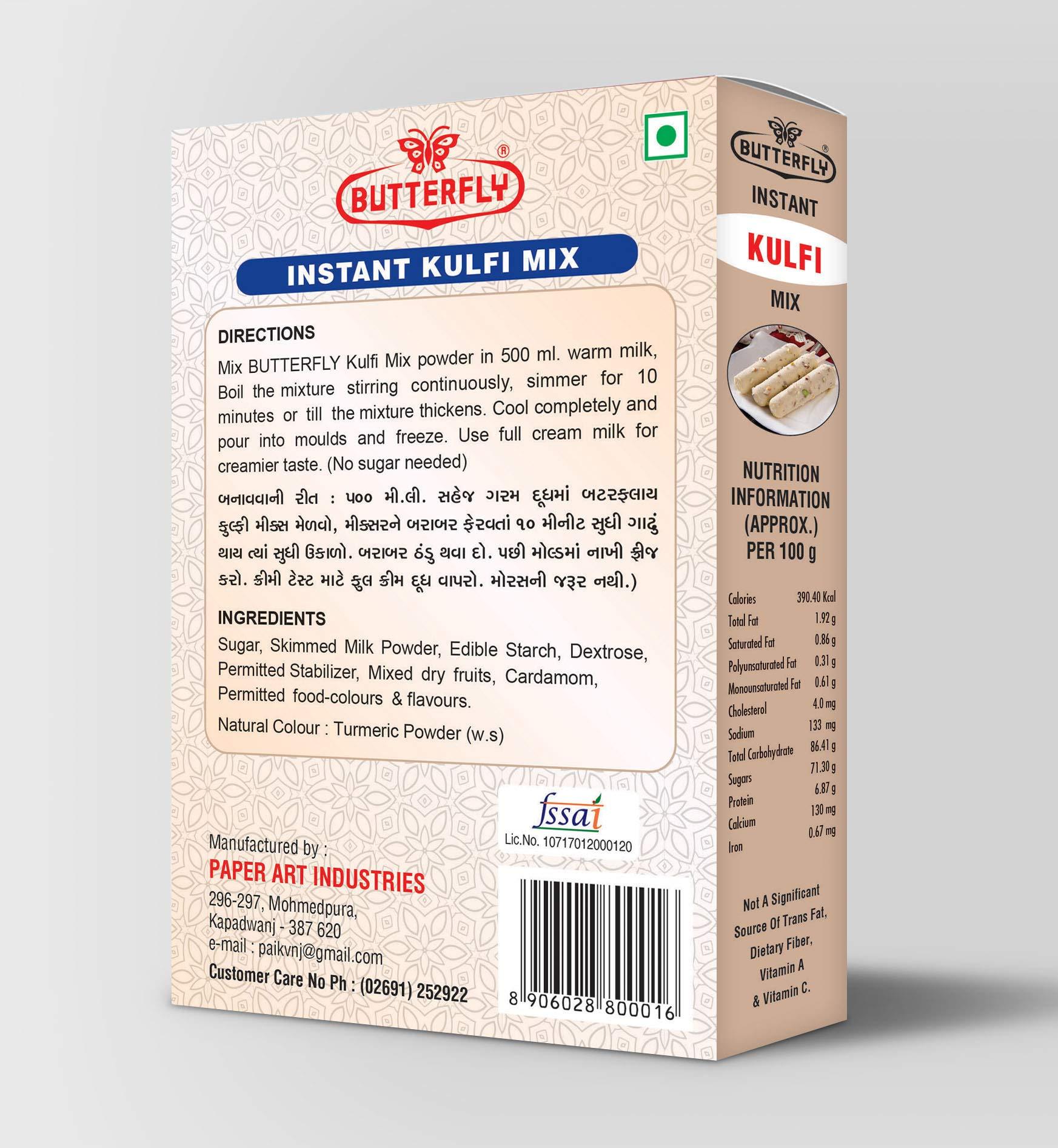 BUTTERFLY Butterfly Instant Kulfi Mix, 100g (Malai)