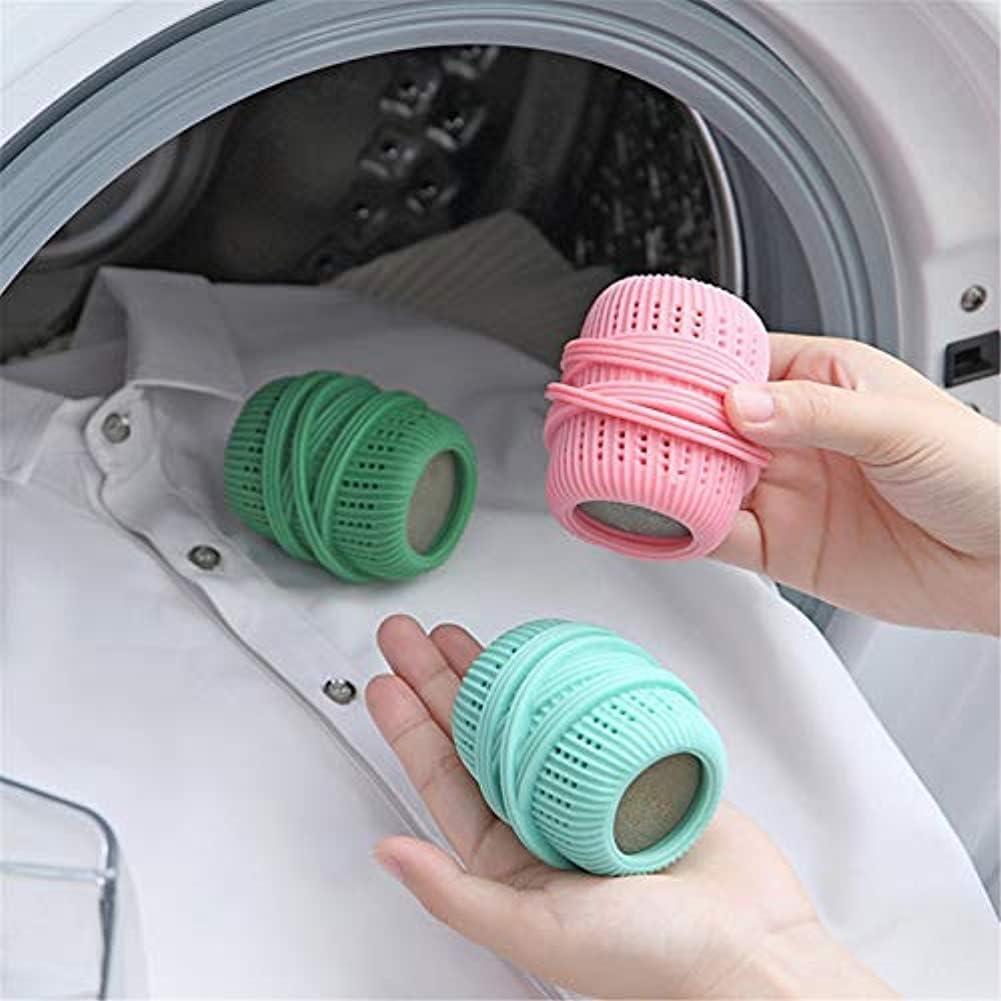 KEPLO KEPLO Reusable Laundry Cleaning Balls, Eco-Friendly Washing Balls Magic Anti-winding Clothes Washing Products Dryer Balls Washing Ball Cleaning for Washing Machine Laundry (1 Pcs-Light Green)