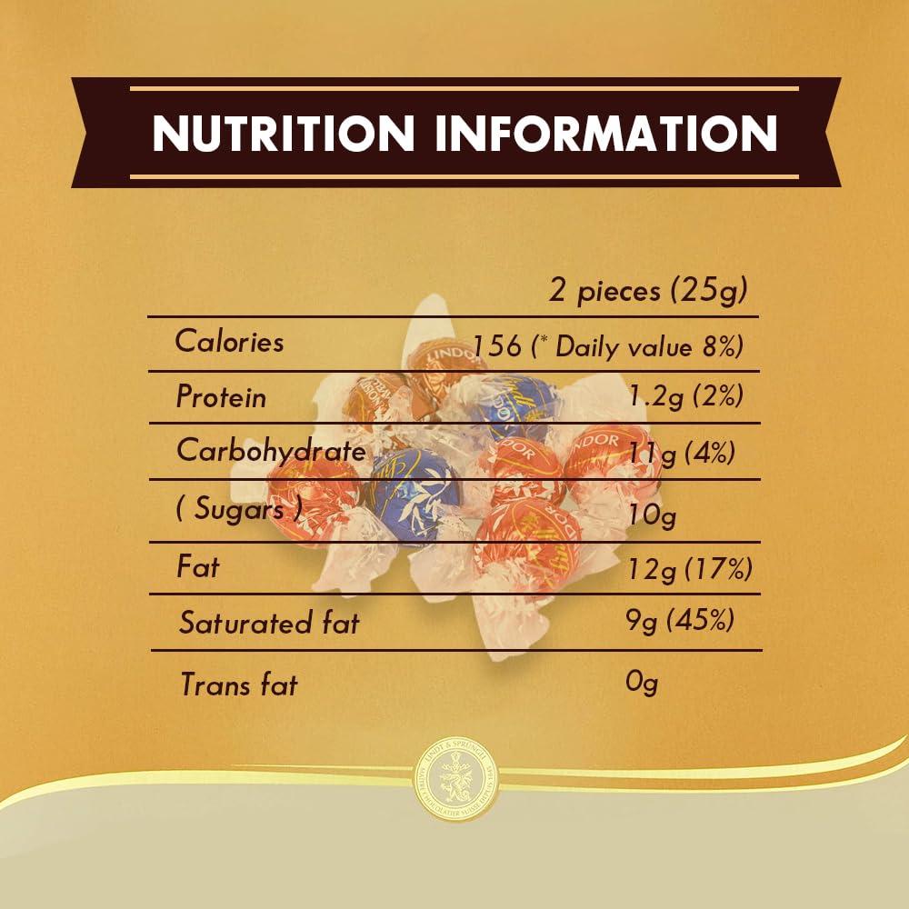 Lindt Lindt Lindor Assorted Cornet Chocolate Festive Gift Pack -100gm (8 Cornet Balls)