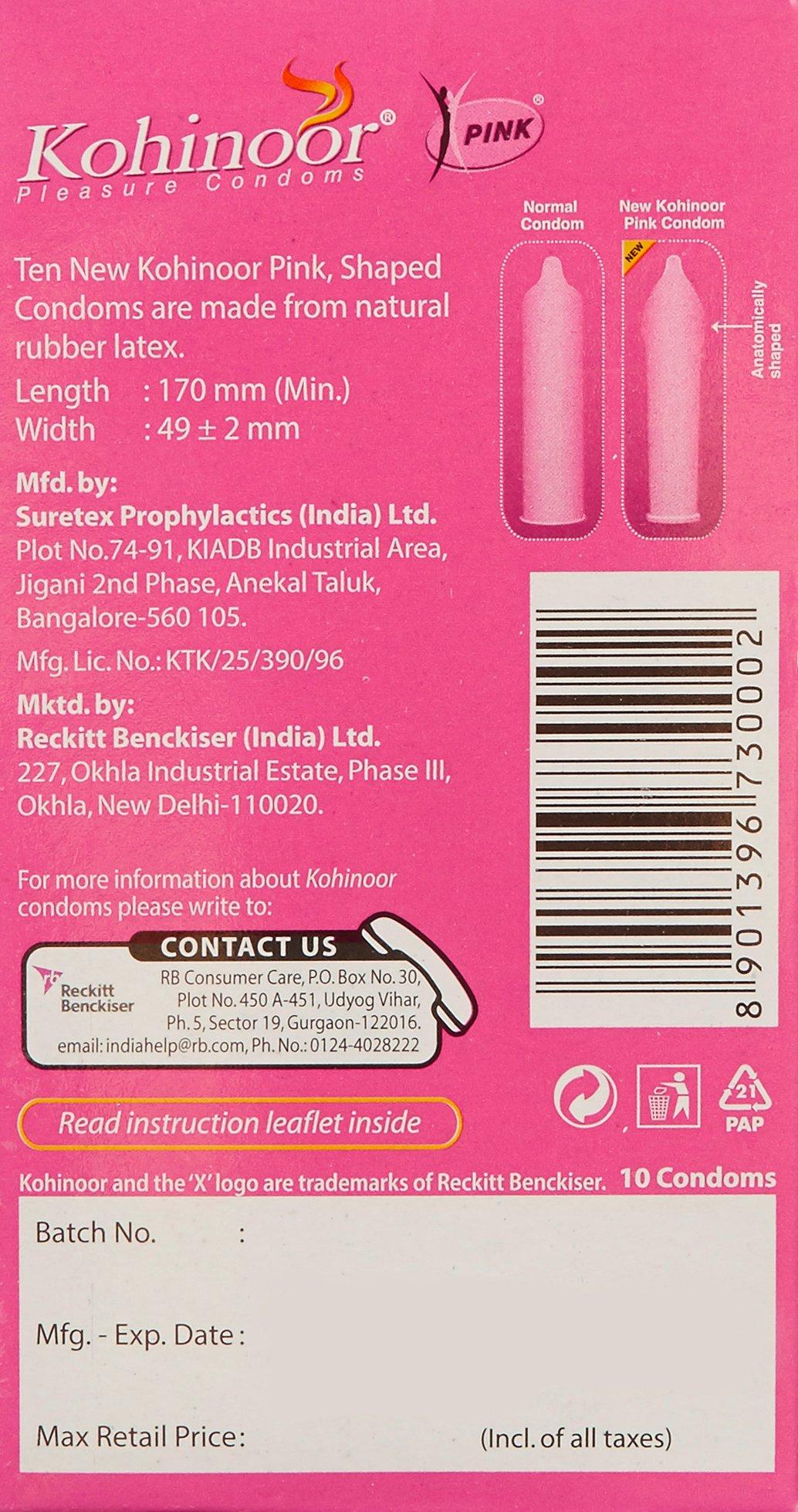 Kohinoor Kohinoor Condom Pink 10s (Pack of 3)