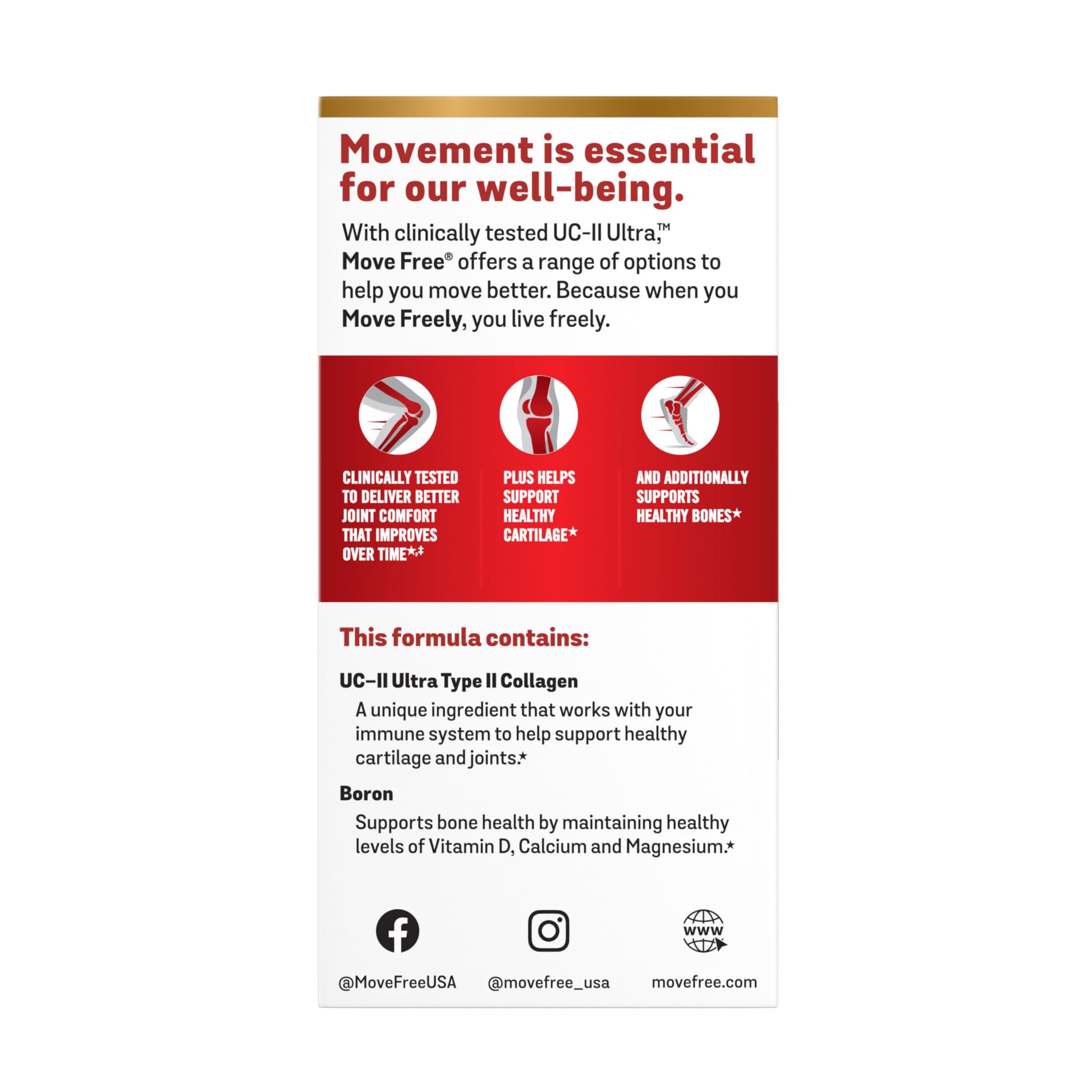 Move Free Schiff Ultra Joint Supplement with Collagen and Hyaluronic Acid, 30 Count