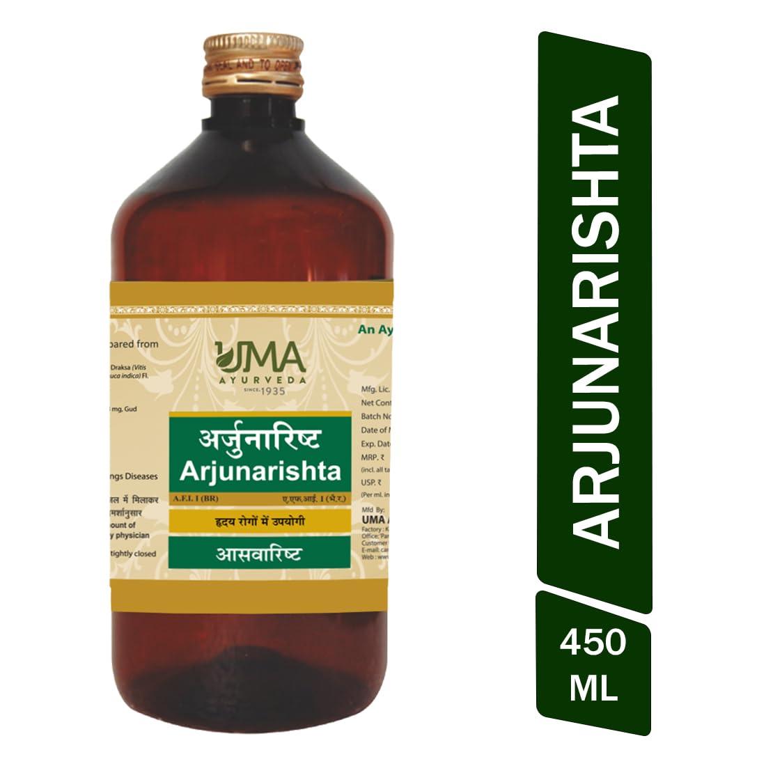 Uma Ayurveda Uma Ayurveda Ayurvedic Arjunarishta Syrup 450ml - Ayurvedic Health Tonic
