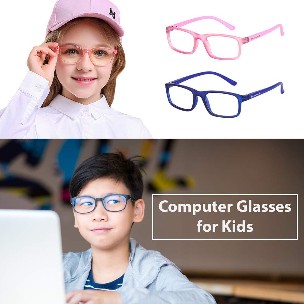 IMPLICIT Implicit® Zero Power Computer Glasses Spectacles With Blue Cut for Kids, Anti Glare Coating for Eye Protection & Anti Eyestrain (Blue)