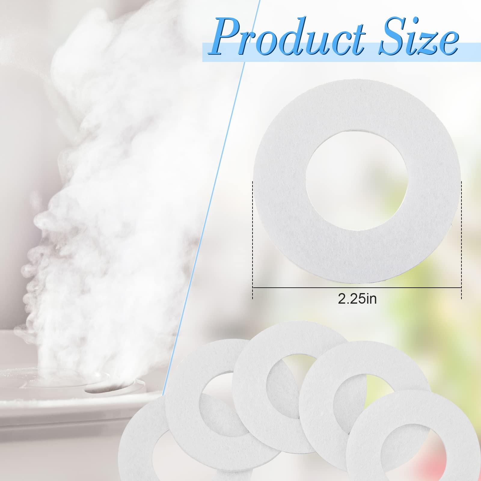 Maitys Mini Diffuser Refill Pads Microfiber Absorbing Pads Circle Essential Aromatherapy Pads Round Refill Aroma Pad for Oil Fan Humidifier Filter Diffusers Spa Room Home Car (48)