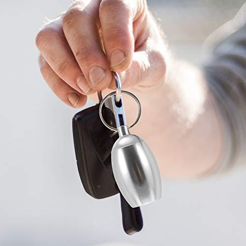 HEALLILY 2pcs Pill Holder Organizer Pill Case Bottle Container with Keychain Pill Box Useful Acessories