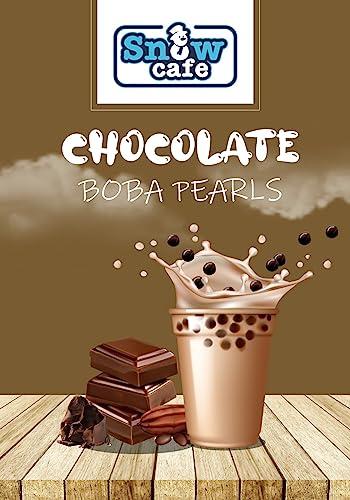 Food Theory Food Theory Chocolate Boba Pearls/Tapioca Pearls/Bubble Tea Chewy Pearls/Chocolate Bubble Tea,500 Grams