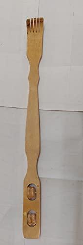 YAMKAY YAMKAY Wooden Back Scratcher Itcher Back Itching Stick with Double ball Massager Pack OF 1
