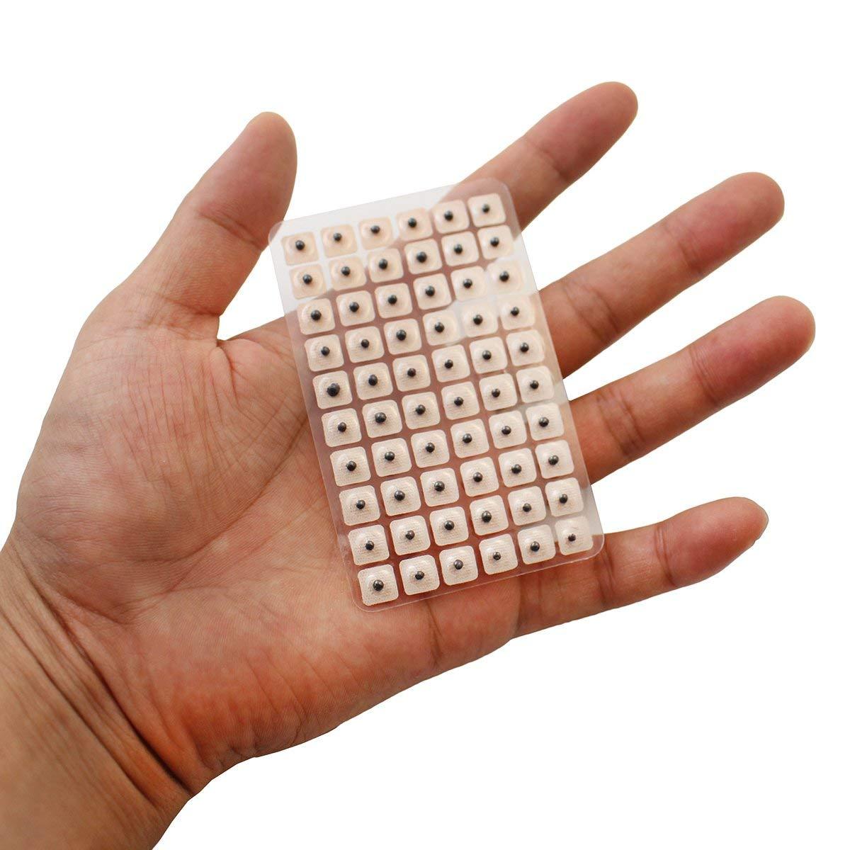 R A Products R A PRODUCTS 600pcs/lot Acupuncture needle ear seeds Vaccaria Seeds ear massage paste Ear stickers Auricular Vaccaria ear press seed HT0065