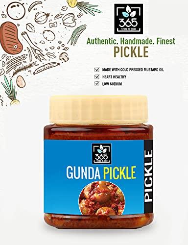 365 STORE TO DOOR 365 STORE TO DOOR Gunda Pickle, 500 g | Achaar | Chutney | Homemade, No Preservatives, No Oil | 100% Pure & Hygiene | Ready to Eat