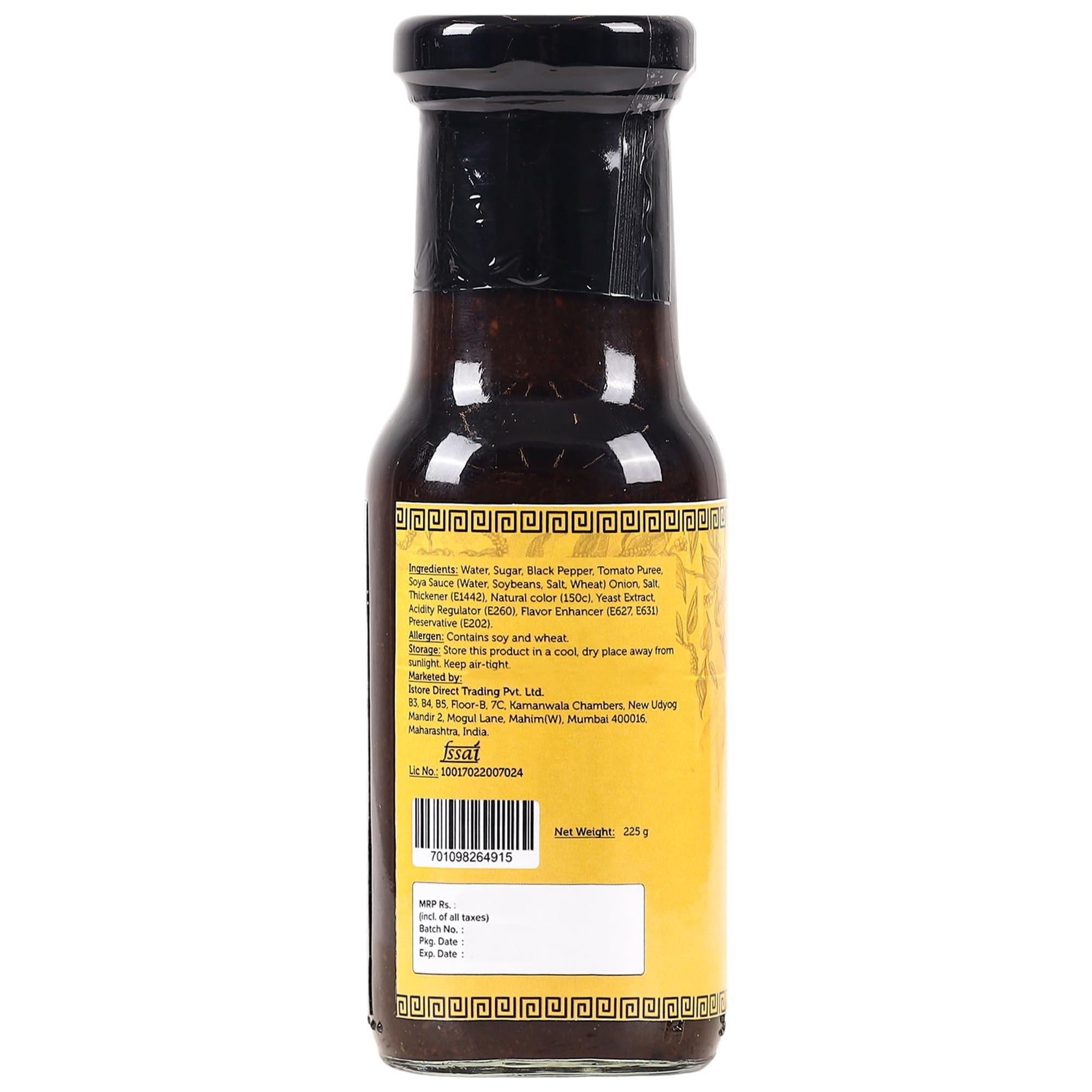 urban platter Urban Platter Black Pepper Sauce, 225g [Great for Stir Fry, Asian Savoury Robust Taste]