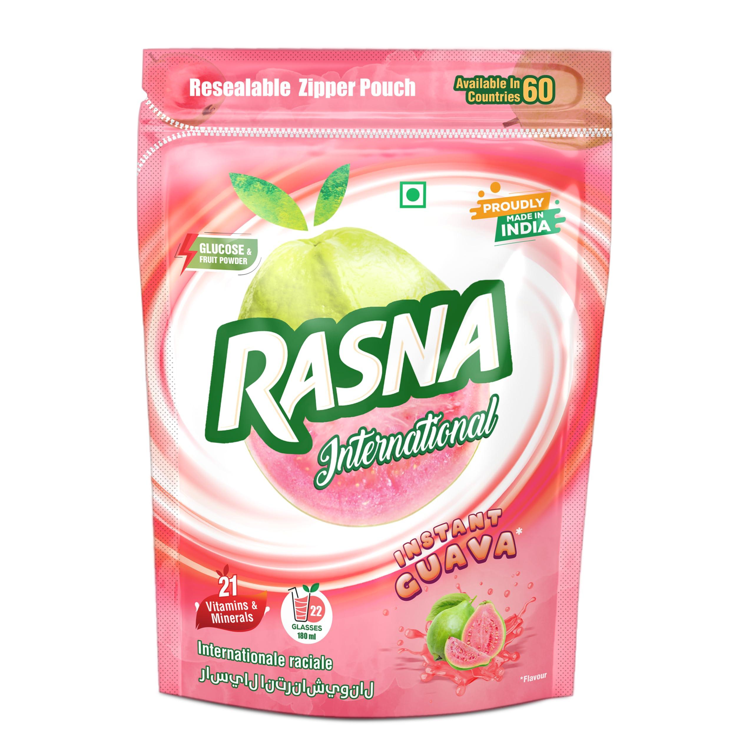 Rasna Rasna Fruit Plus 500gm Polypouch, Guava Pack of 2