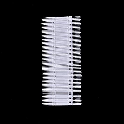 JiaUfmi JiaUfmi 1100Pcs Dental Picks Plastic Toothpick Oral Hygiene 2 Way Interdental Brush Stick