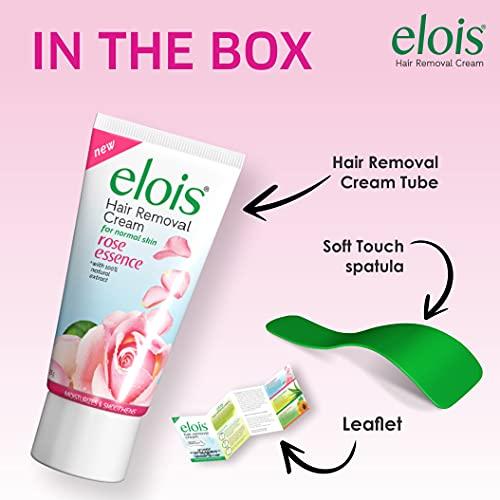 elois Elois Hair Removal Cream for Women With Rose Extract, Normal Skin(100g) Suitable for Legs, Underarms, Bikini Line 2x Longer Lasting Smoothness than Razors