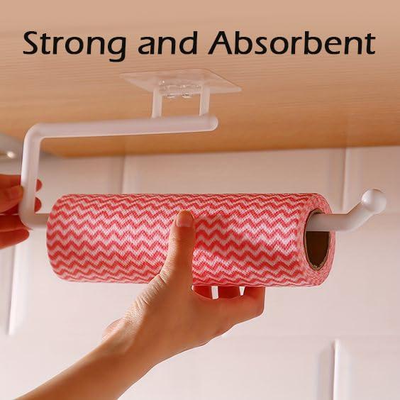 KYKOH KYKOH Non Woven Super Absorbent Reusable Kitchen Tissue Roll or Paper Towel Roll for Home, Kitchen and Office - 80 Pulls (4)