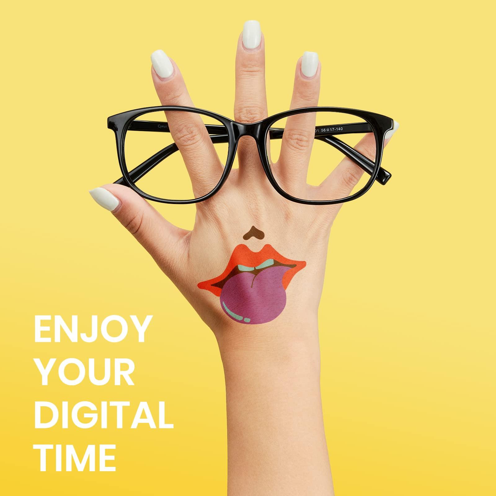 Cyxus Cyxus Transparent Lens Anti Blue Light Glasses UV Blocking Computer Eyewear