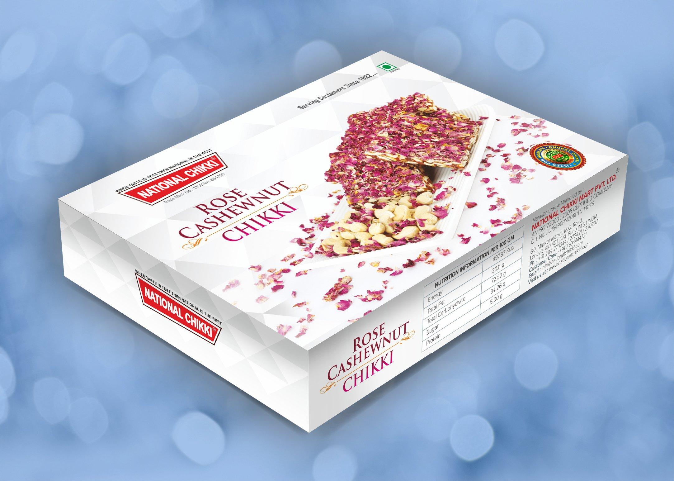 National Chikki National Chikki Cashewnut with Rose Petals (250 g)