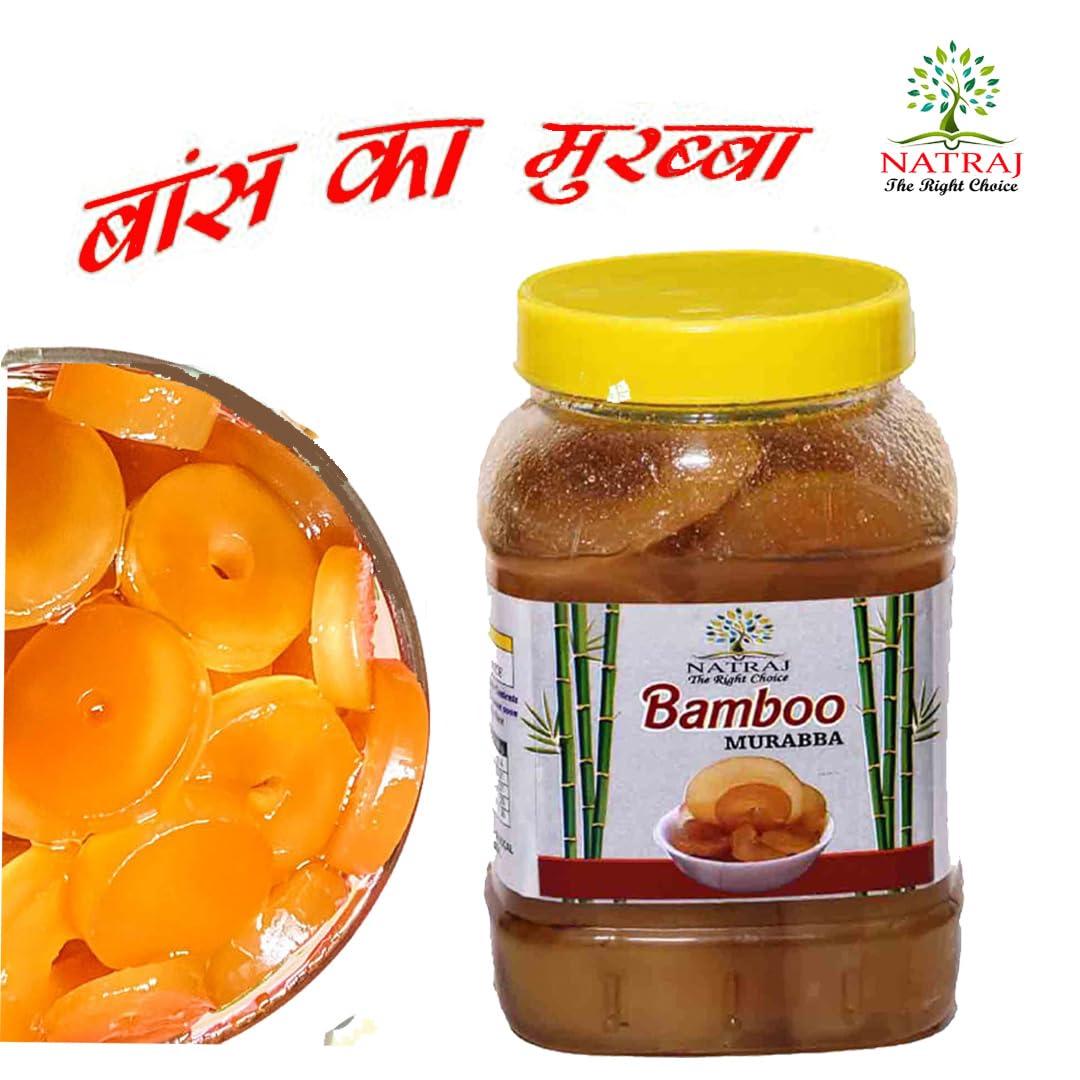 NATRAJ; The Right Choice Natraj The Right Choice Bans/Bamboo Murabba Helps in Height Increase (Bass Ka Murabba 1 KG Pack) Sweet Bamboo Shoots Murabba Natural Homemade Immunity Booster Good for Health