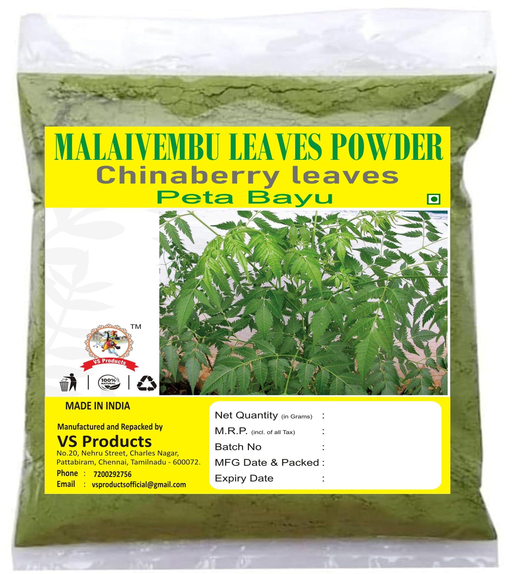 VS Products VS Products Malaivembu Leaves Powder Bakayan powder chinaberry Melia azedarach powder,50g