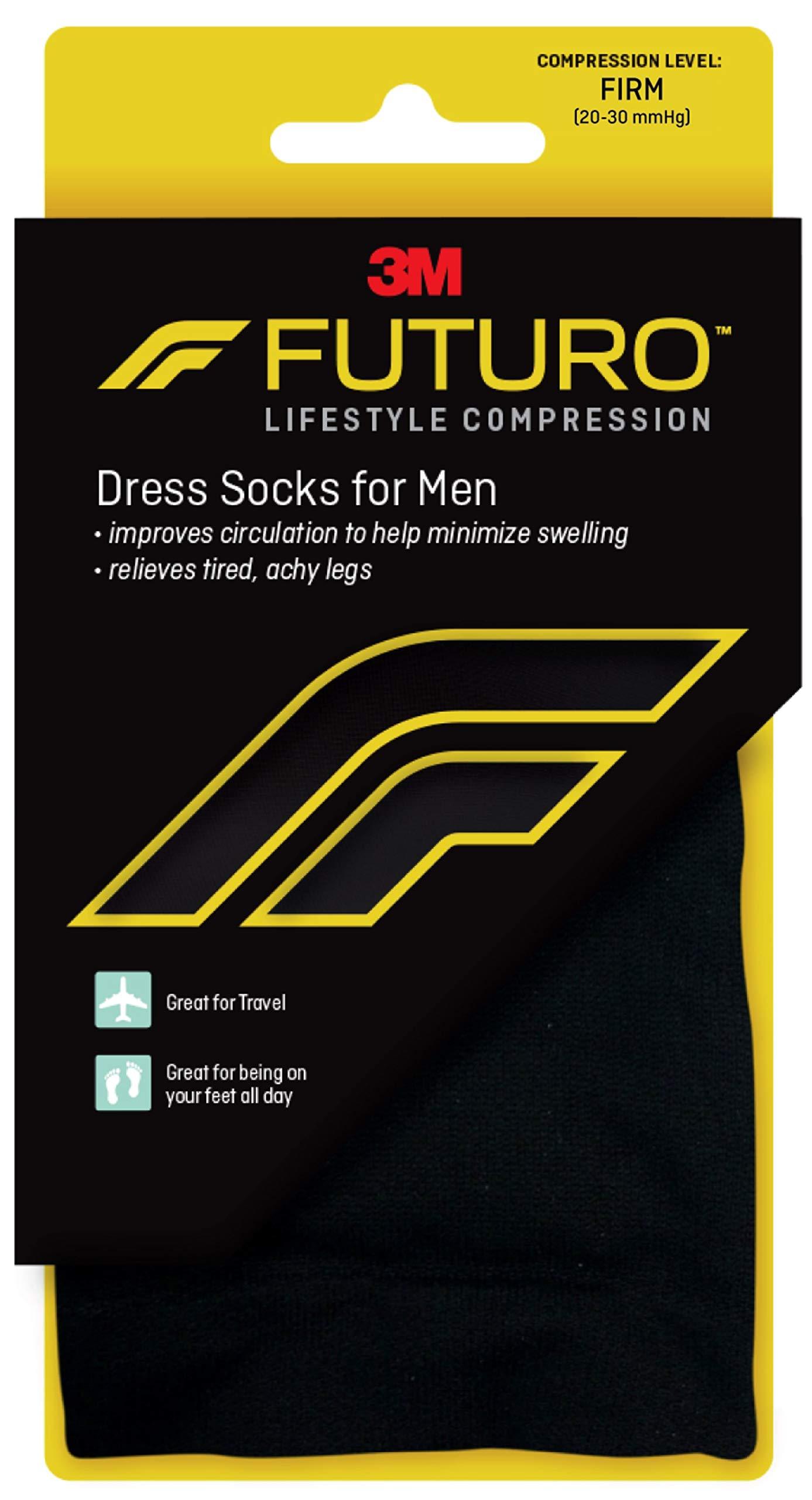 Futuro Futuro Restoring Men\'s Dress Socks, Firm Support 20-30 mmHg - in your choice of colors