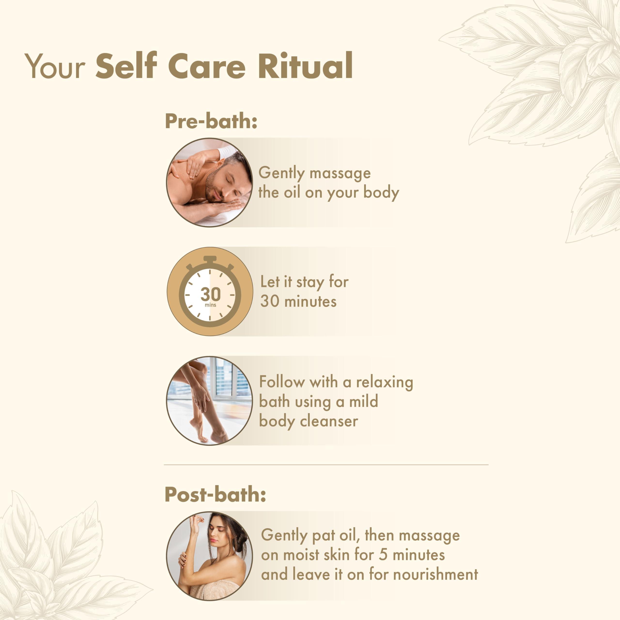 Navratna Navratna Therapy Ayurvedic Body Massage Oil | With Ashwagandha & Orange Oil for Stress Relief & Rejuvenation | Aromatherapy Oil for relieving fatigue | Mood Uplifting | Relaxing Massage Oil for Full Body | For Women & Men, 100ml