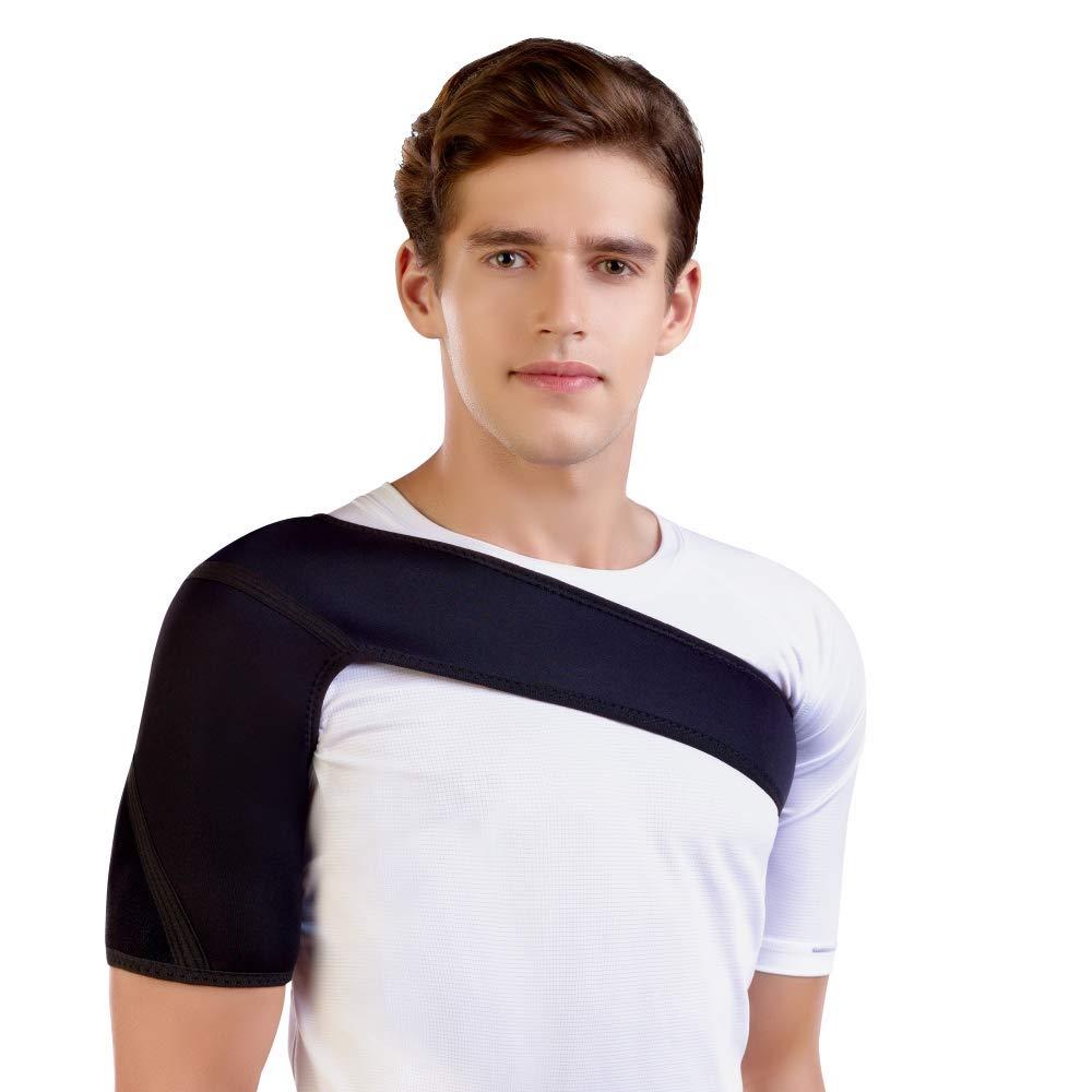 Dyna Dyna Shoulder Support Universal Size Adjustable Shoulder Cap for Rotator Cuff/Sports Injuries, Sprain & Strain
