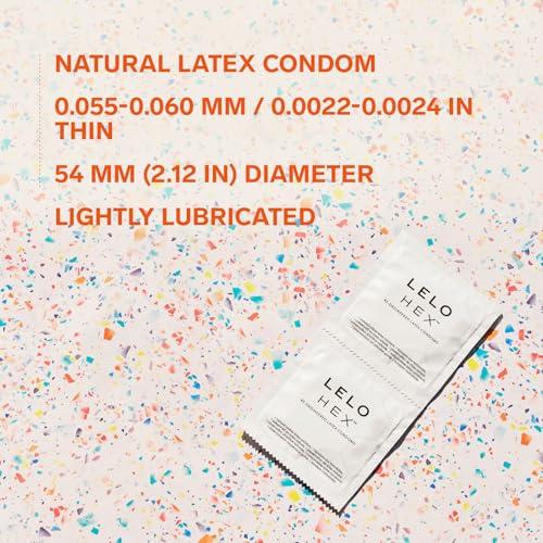 Lelo Lelo Hex The Re-Engineered Luxury Condoms With Unique Hexagonal Structure, 12 Count