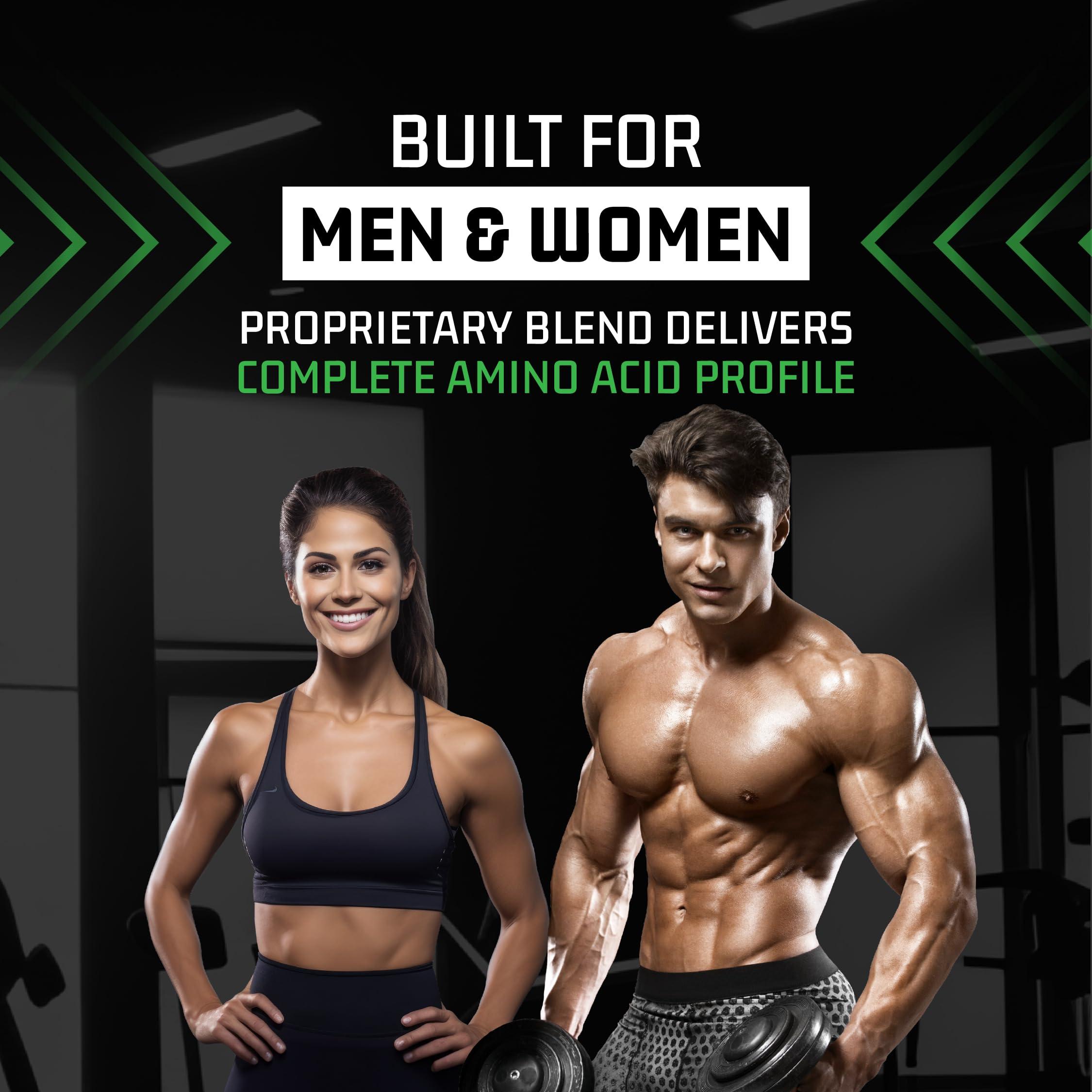 PLANTIGO Plantigo Plant Protein Powder - Men & Women, 500g Brazilian Chocolate | Plant Based Vegan Pea Protein Powder | 24g Protein, 5g Fiber, 3g BCAA, 20+ Vitamins, Minerals| No Added Sugars, No Preservatives