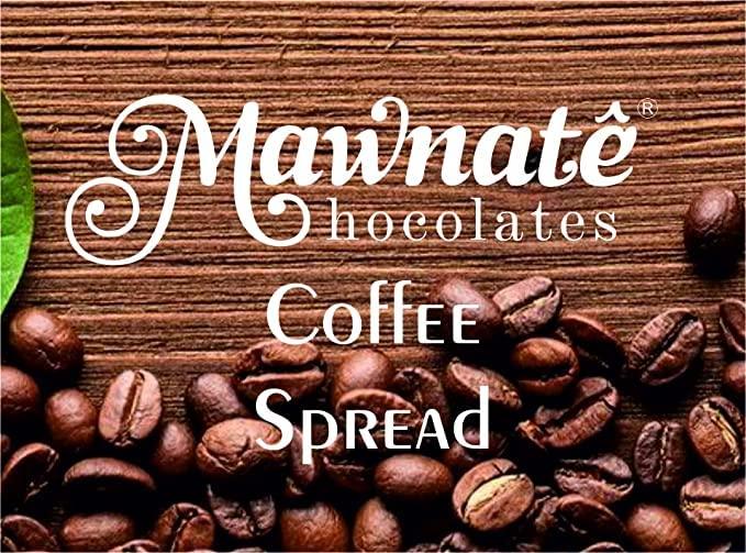 MAWNATE CHOCOLATES MAWNATE CHOCOLATES Pure Coffee Spread for Cake, Bread, Milkshake (300 Gr) | Premium Dark Chocolate Spread - A Decadent Treat for Your Palate